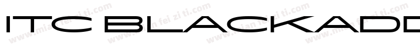 ITC Blackadder Std Regular字体转换